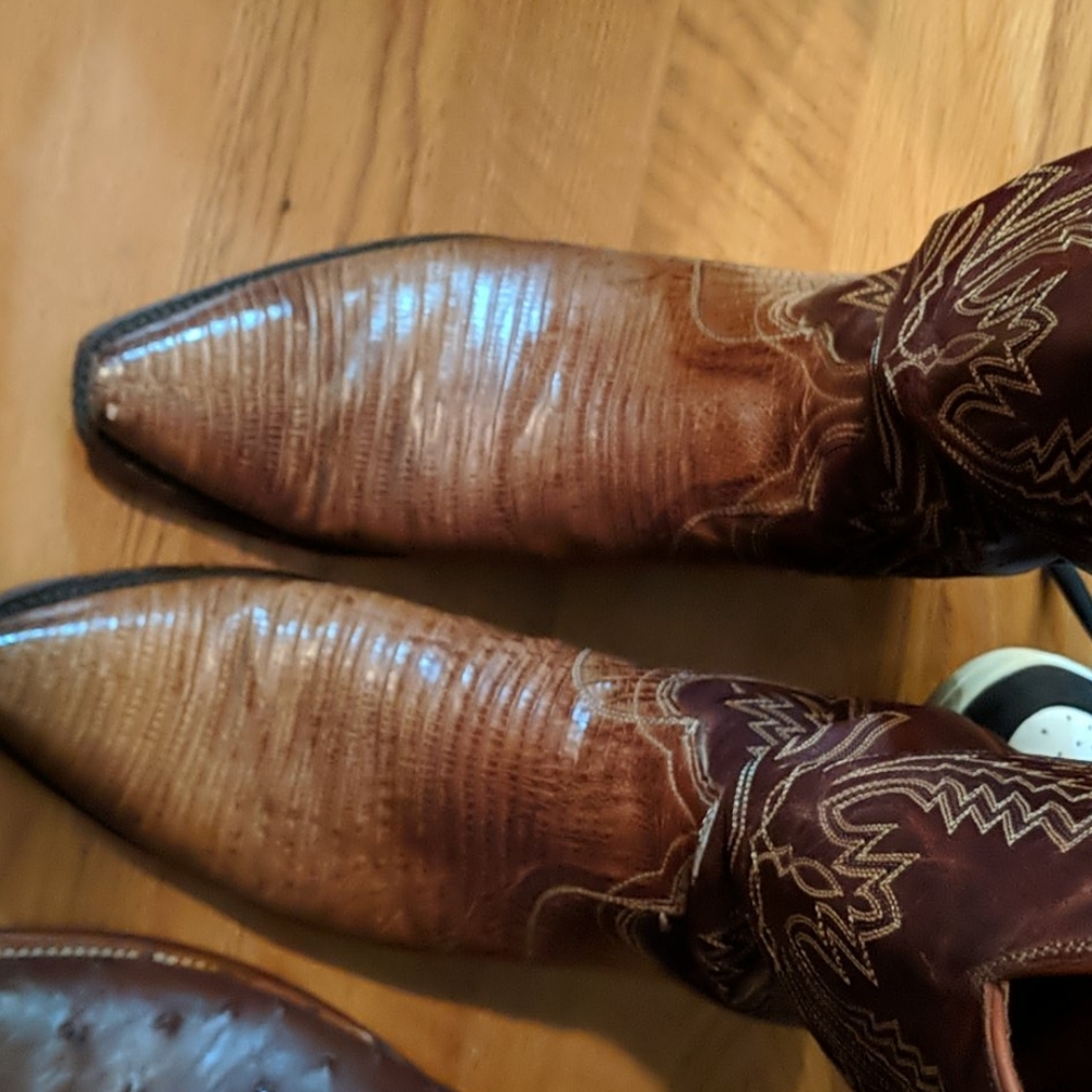Mens lucchese boots all 5 pairs 250